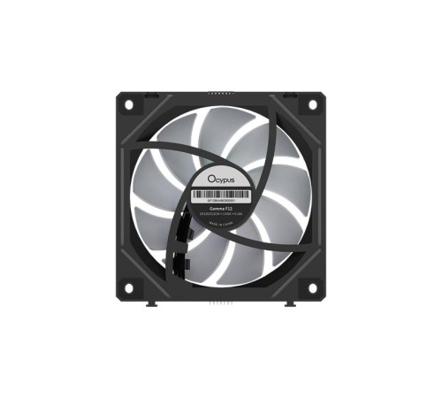 Вентилятор для корпуса Ocypus Gamma F12 UNI BK ARGB 3 IN 1, 3x120x120x25mm, 4-PIN PWM, 800-1800 RPM, 31 DBA MAX, HYDRO BEARING