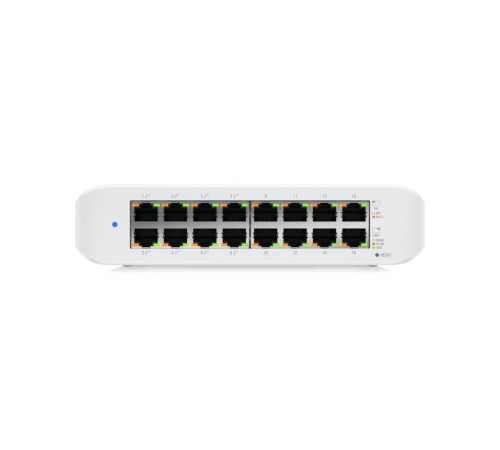 Коммутатор/ Wall-mountable, 16-port, Layer 2 PoE switch with a fanless cooling system.45W total PoE availability