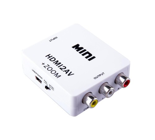 Конвертер HDMI -> AV Greenline, PAL, NTSC, SECAM, 1080p + ZOOM, GL-v128