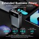 Power Bank Vention 20000mAh(USB-C + USB-C/USB-A) со встроенным кабелем 65W с LED Дисплеем, шт.