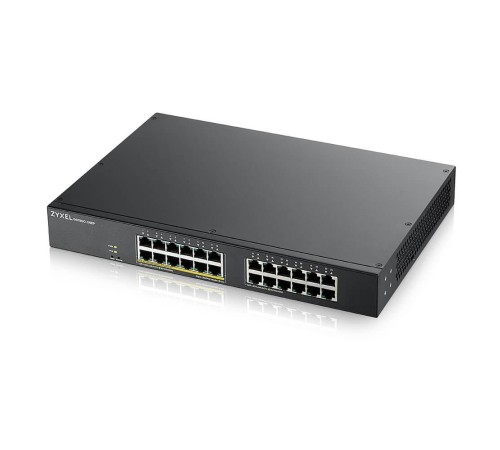 Коммутатор/ ZYXEL GS1900-24EP Smart L2 PoE + switch , rack 19 ", 24xGE (12xPoE +), PoE budget 130 W