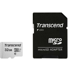 Карта памяти/ Transcend 32GB microSDHC Class 10 UHS-I U1 R95, W45MB/s with SD adapter