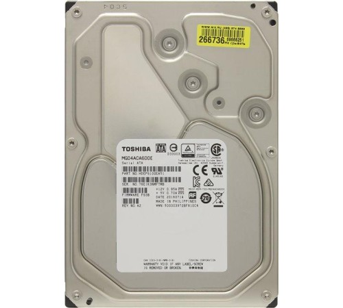 Жесткий диск/ HDD Toshiba SATA3 6Tb 3.5" Server 7200 128Mb