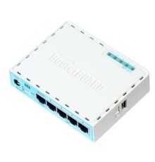 Маршрутизатор/ hEX 5x Gigabit Ethernet, Dual Core 880MHz CPU, 256MB RAM, USB, microSD, RouterOS L4