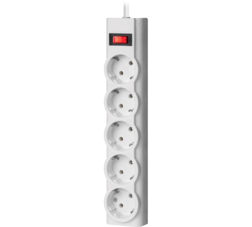 Сетевой фильтр ILS 351 1.8 м, белый, 5 розеток/ Surge protector Defender ILS 353 1.8 m, white, 5 outlets