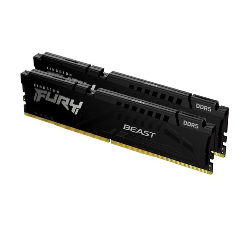 Оперативная память Kingston 32GB 5600MT/s DDR5 CL40 DIMM kit (2x16GB) FURY Beast Black XMP