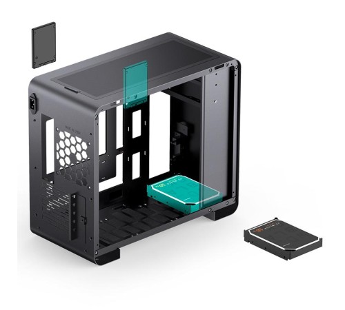 Корпус без блока питания/ Case JONSBO U4 Mini MESH, Mini-Tower, no fan, 1xUSB-A 3.0 + 1xUSB-C 3.2, mATX, mITX Black Корпус без блока питания/ Case JONSBO U4 Mini MESH, Mini-Tower, no fan, 1xUSB-A 3.0 + 1xUSB-C 3.2, mATX, mITX Black
