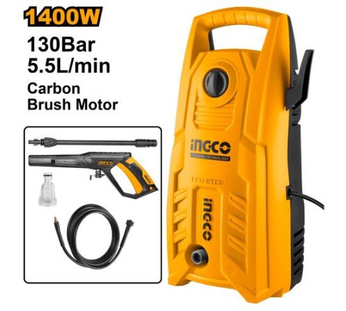 Сетевая мойка высокого давления Ingco HPWR14008 Сетевая мойка высокого давления Ingco HPWR14008