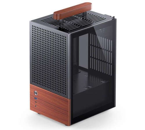 Корпус без блока питания/ Case JONSBO T6, Mini-Tower, 1x140mm, 1xUSB-A 3.0 + 1xUSB-C 3.2, mITX, wood panel + wooden handle Black Корпус без блока питания/ Case JONSBO T6, Mini-Tower, 1x140mm, 1xUSB-A 3.0 + 1xUSB-C 3.2, mITX, wood panel + wooden handle Black
