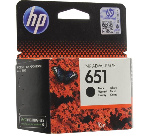 Картридж/ HP 651 Black Ink Cartridge