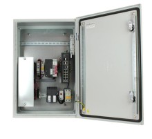 Коммутатор/ OSNOVO Уличный управляемый (L2+) коммутатор на 12 портов с термостабилизацией и резервным питанием на базе уличной станции OSNOVO OS-46TB1