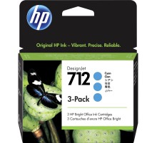 Набор картриджей/ HP 712 3-Pack 29-ml Cyan DesignJet Ink Cartridge