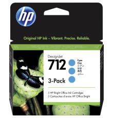 Набор картриджей/ HP 712 3-Pack 29-ml Cyan DesignJet Ink Cartridge