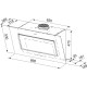 Вытяжка Franke FMY PER PRO BK F90/ Best, Настенная наклонная вытяжка Mhithos FMY PER PRO BK F90, 90 см, черное стекло, 1200 м3/ч, сенсорное управление, угольный фильтр в комплекте