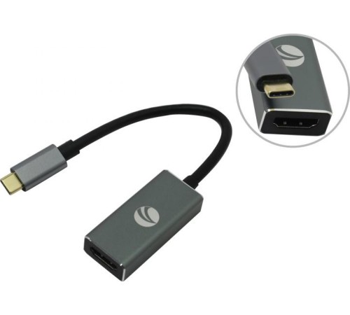 Aдаптер/ Aдаптер USB 3.1 Type-Cm -->HDMI A(f) 4K@30Hz, Aluminum Shell, VCOM<CU423MB>