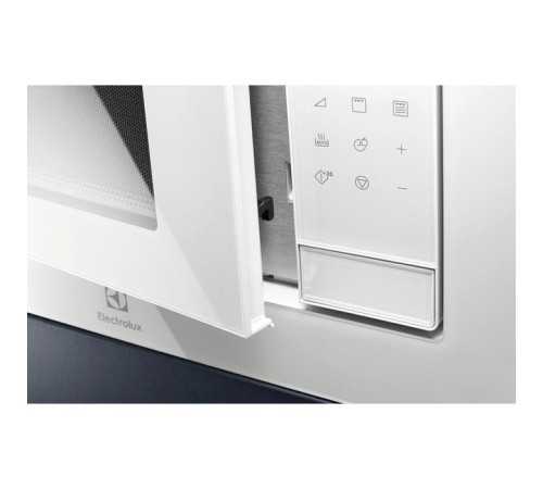 Встраиваемая микроволновая печь ELECTROLUX/ Микроволновая печь с грилем, объем 25 л., высота 390 мм, цвет белый