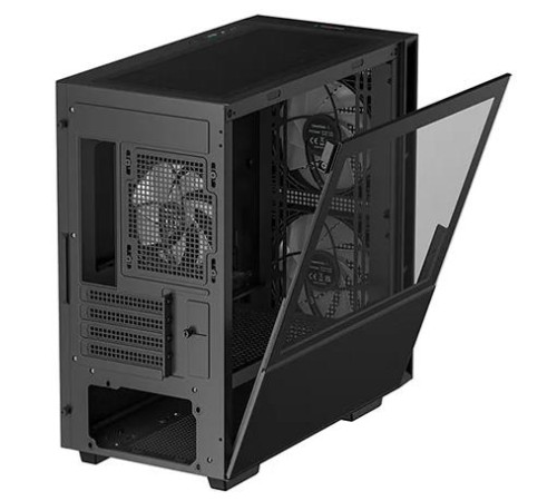 корпус Deepcool CH360 без БП, боковое окно (закаленное стекло), 2x140мм ARGB LED вентилятор спереди и 1x120мм ARGB LED вентилятор сзади, черный, mATX (R-CH360-BKAPE3-G-1)