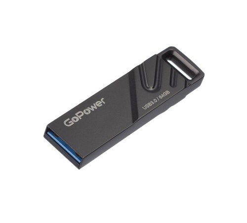 Флеш-накопитель/ Флеш-накопитель GoPower TITAN 64GB USB3.0 металл черный графит (1/50/1000) Флеш-накопитель/ Флеш-накопитель GoPower TITAN 64GB USB3.0 металл черный графит (1/50/1000)