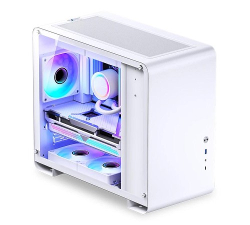 Корпус без блока питания/ Case JONSBO U4 Mini, Mini-Tower, TG, no fan, 1xUSB-A 3.0 + 1xUSB-C 3.2, mATX, mITX White Корпус без блока питания/ Case JONSBO U4 Mini, Mini-Tower, TG, no fan, 1xUSB-A 3.0 + 1xUSB-C 3.2, mATX, mITX White