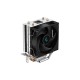 Кулер для процессора DEEPCOOL AG200 LGA1700/1200/115X/AM5/AM4 (36шт/кор, TDP 100W, PWM, Fan 92mm, 2 тепл.трубки прямого контакта) RET (R-AG200-BKNNMN-G)