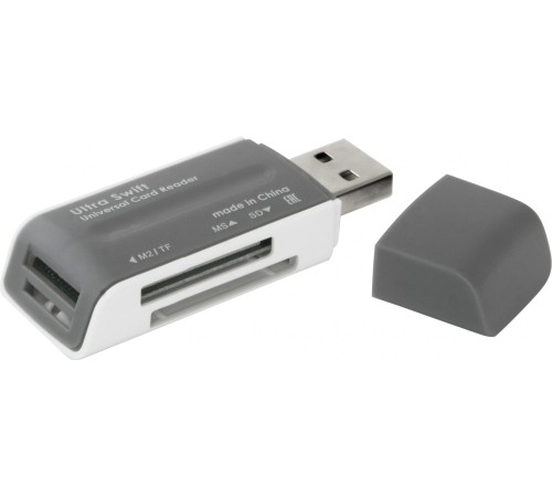Defender#1 Универсальный картридер Ultra Swift USB 2.0, 4 слота