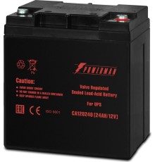 Батарея POWERMAN Battery CA12240, напряжение 12В, емкость 24Ач, макс. ток разряда 360А, макс. ток заряда 7.2А, свинцово-кислотная типа AGM, тип клемм M1, Д/Ш/В 166/126/174, 8.4 кг./ Battery POWERMAN Battery CA12240, voltage 12V, capacity 24Ah, max. discha