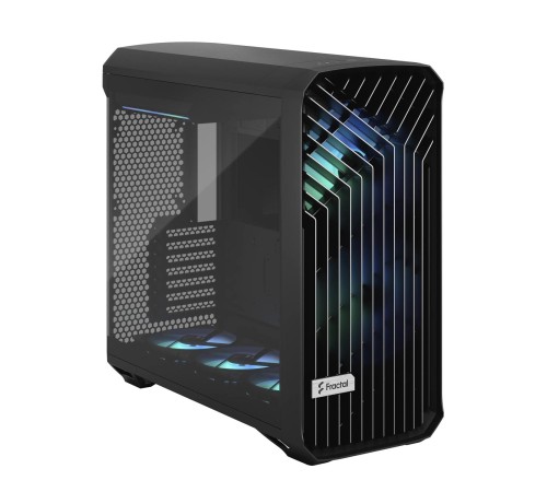 Корпус ПК без блока питания/ Case Fractal Design Torrent RGB, Full-Tower, 2x180mm + 3x140mm RGB, 2xUSB-A 3.2 + 1xUSB 3.2 Type-C E-ATX, SSI-CEB, SSI-EEB, ATX, mATX, mITX Black
