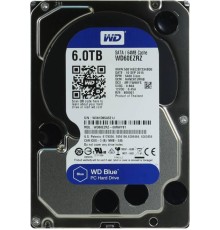 Жесткий диск/ HDD WD SATA3 6Tb Blue 5400 64Mb