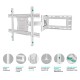 ONKRON кронштейн для телевизора 40"-75" наклонно-поворотный, белый M7L