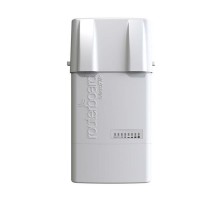Точка доступа MikroTik BaseBox 5 with 600Mhz Atheros CPU, 64MB RAM, 1xGigabit LAN, USB, miniPCIe, built-in 5Ghz 802.11a/n 2x2 two chain wireless with two RP-SMA connectors, RouterOS L4, outdoor enclosure, POE, PSU,
