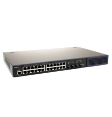 Коммутатор/ SW-8244/LST(370W) Управляемый L2+ стекируемый PoE коммутатор Gigabit Ethernet на 24 RJ45 PoE + 4 x SFP uplink порта. Порты: 4 x GE (10/100/1000Base-T) с PoE (до 60W) + 20 x GE (10/100/1000Base-T) с PoE (до 30W), 4 x GE SFP. Соответствует станд