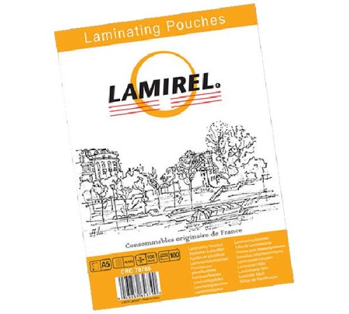 Пленка А5, 100мкм, 100 шт. Пленка для ламинирования  Lamirel А5, 100мкм, 100 шт.
