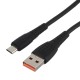 Кабель/ Кабель GoPower GP07M USB (m)-microUSB (m) 1.0м 2.4A силикон черный (1/200/800)