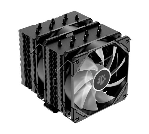 Кулер для процессора ID-COOLING SE-207-XT ARGB LGA20XX/1700/1200/115X/AM5/AM4 (8шт/кор, TDP 280W, PWM, черный, 7 тепл.трубок + медная база, 2 x FAN 120mm,  Addressable RGB LED) RET