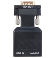 Переходник/ Переходник HDMI(F) --> VGA(M)+audio,1080*60Hz, VCOM <CA336A>