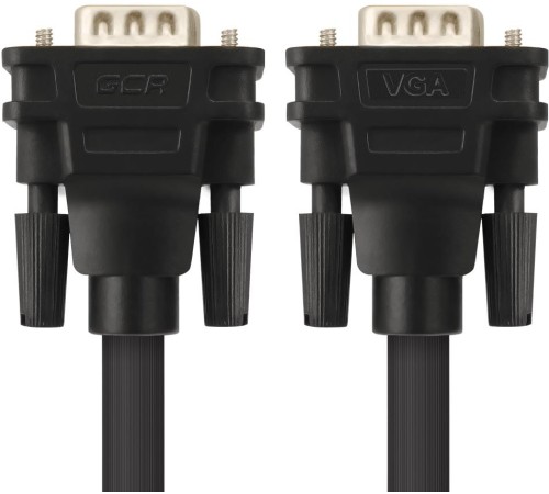 Greenconnect Кабель SVGA 20.0м чёрный, позолоченные контакты, ферритовые кольца, OD8.0mm. 15M / 15M Premium GCR-VM2VM2-20.0m, 28/28 AWG, двойной экран Greenconnect Кабель SVGA 20.0м чёрный, позолоченные контакты, ферритовые кольца, OD8.0mm. 15M / 15M Premium GCR-VM2VM2-20.0m, 28/28 AWG, двойной экран