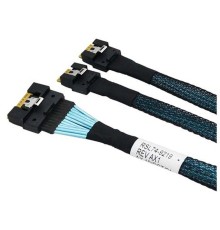 Кабель/ SFF-8654 8i/SFF-8654 4i*2-0.8M