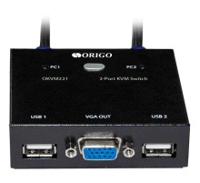 Коммутатор/ 2-портовый KVM-переключатель с портами VGA и USB