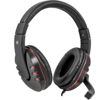 Defender Игровая гарнитура Warhead G-160 черный, кабель 2,5 м