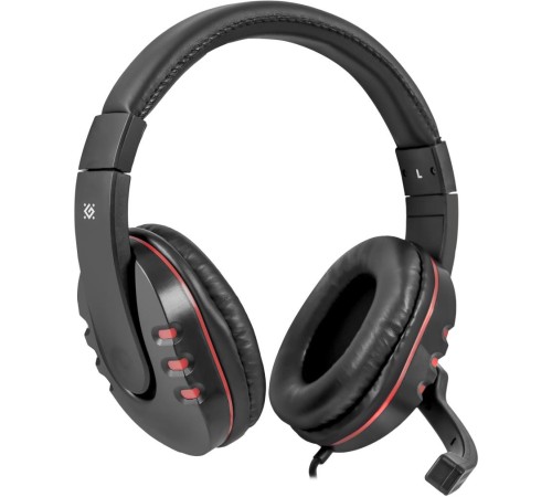 Defender Игровая гарнитура Warhead G-160 черный, кабель 2,5 м