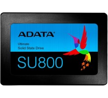 Твердотельный накопитель/ ADATA SSD Ultimate SU800, 512GB, 2.5" 7mm, SATA3, 3D TLC, R/W 560/520MB/s, IOPs 85 000/85 000, DRAM buffer 512MB, TBW 400, DWPD 0.7 (3 года)
