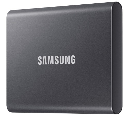 Внешние HDD и SSD/ Samsung External SSD T7, 1000GB, Type-C, USB 3.2 Gen2, R/W 1050/1000MB/s, 85x57x8mm, Titan Gray (12 мес.) Внешние HDD и SSD/ Samsung External SSD T7, 1000GB, Type-C, USB 3.2 Gen2, R/W 1050/1000MB/s, 85x57x8mm, Titan Gray (12 мес.)