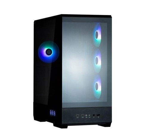 корпус ZALMAN P50 DS, ATX, BLACK, WINDOW, 2x3.5", 3x2.5", 1xUSB TYPE-C, 2xUSB3.0, SIDE 3x120mm ARGB, REAR 1x120mm ARGB (незначительное повреждение коробки)