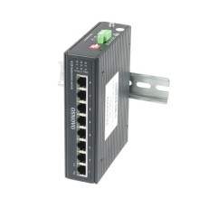 Коммутатор/ OSNOVO SW-70800-I Промышленный коммутатор Gb Ethernet на 8 портов, 8*10/100/1000Base-T, встроенная грозозащита 6кВ, БП в комплект НЕ входит, монтаж на DIN-рейку (крепление в комплекте)