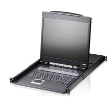 8-портовый KVM-переключатель с ЖК-дисплеем  19'' Slideaway/ SINGLE RAIL 8P PS/2-USB LCDKVM 19INCH