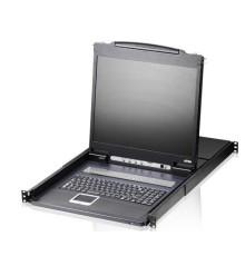 8-портовый KVM-переключатель с ЖК-дисплеем  19'' Slideaway/ SINGLE RAIL 8P PS/2-USB LCDKVM 19INCH
