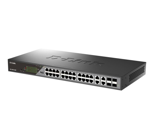 Сетевой коммутатор/ Smart L2 Surveillance Switch 24х1000Base-T PoE, 4xCombo 1000Base-T/SFP, PoE Budget 370W, Long-range PoE up to 250m Сетевой коммутатор/ Smart L2 Surveillance Switch 24х1000Base-T PoE, 4xCombo 1000Base-T/SFP, PoE Budget 370W, Long-range PoE up to 250m