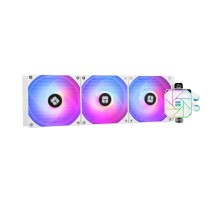Водяное охлаждение для процессора/ Water Cooling System Thermalright Aqua Elite 360 White Argb V3 (360mm, White, ARGB/ Fans: 3x120mm, 66.17CFM, 25.6dBA, 1500RPM/ Pump height 53mm, 23dBA, 3300RPM, Rad thickness 27mm/ S: 1200, 1700, 1851, 2011, 2066, 115X,