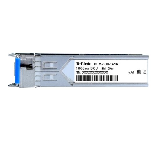 Трансивер/ 330R/10KM WDM SFP Transceiver, 1000Base-BX-U, Simplex LC, TX: 1310nm, RX: 1550nm, Single-mode, 10KM Трансивер/ 330R/10KM WDM SFP Transceiver, 1000Base-BX-U, Simplex LC, TX: 1310nm, RX: 1550nm, Single-mode, 10KM