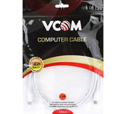 Кабель/ Кабель Mini DisplayPort M-> Mini DisplayPort M 1.8m VCOM <CG661-1.8M> Кабель/ Кабель Mini DisplayPort M-> Mini DisplayPort M 1.8m VCOM <CG661-1.8M>